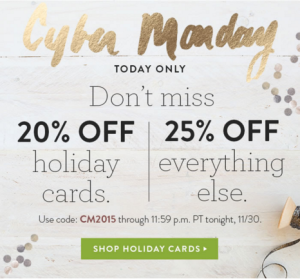 Minted.com Cyber Monday 2015